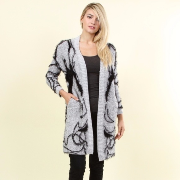 Sweaters - Chunky Knit Sweater Cardigan